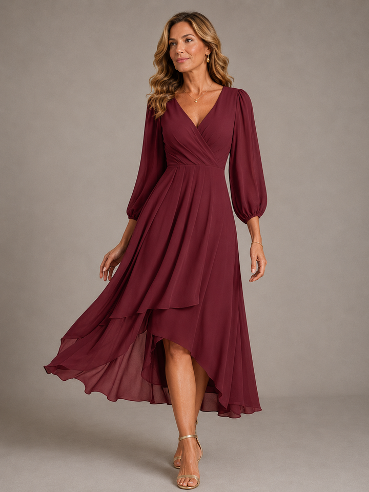 Mia™ | Robe Longue Élégante Décolletée