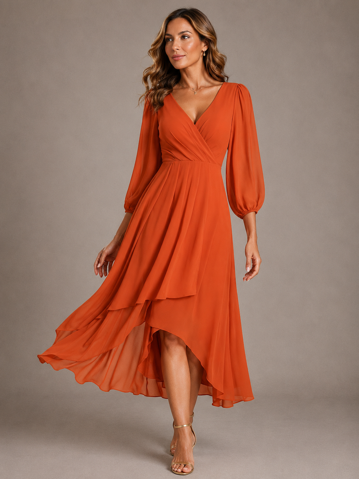 Mia™ | Robe Longue Élégante Décolletée