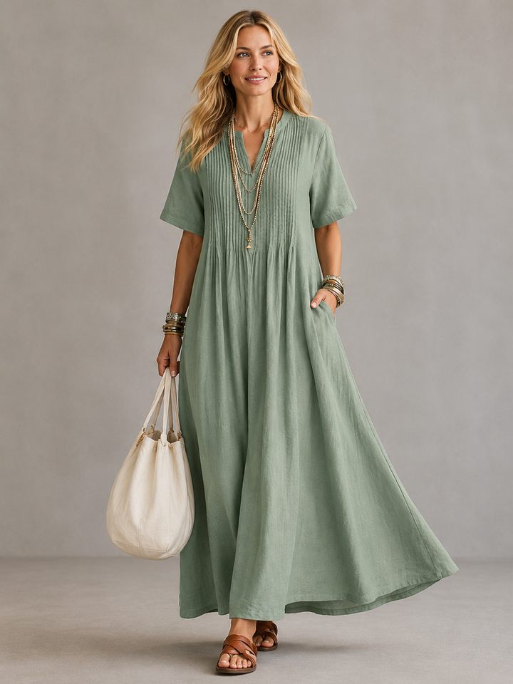 Nathalia™ | Robe Plissée