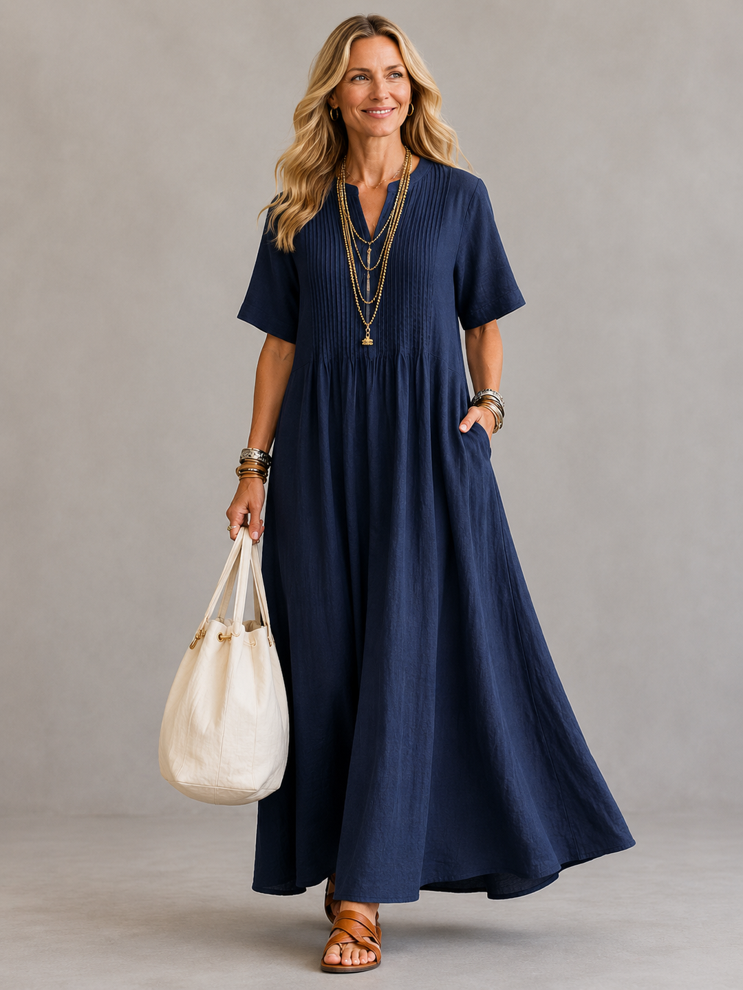 Nathalia™ | Robe Plissée