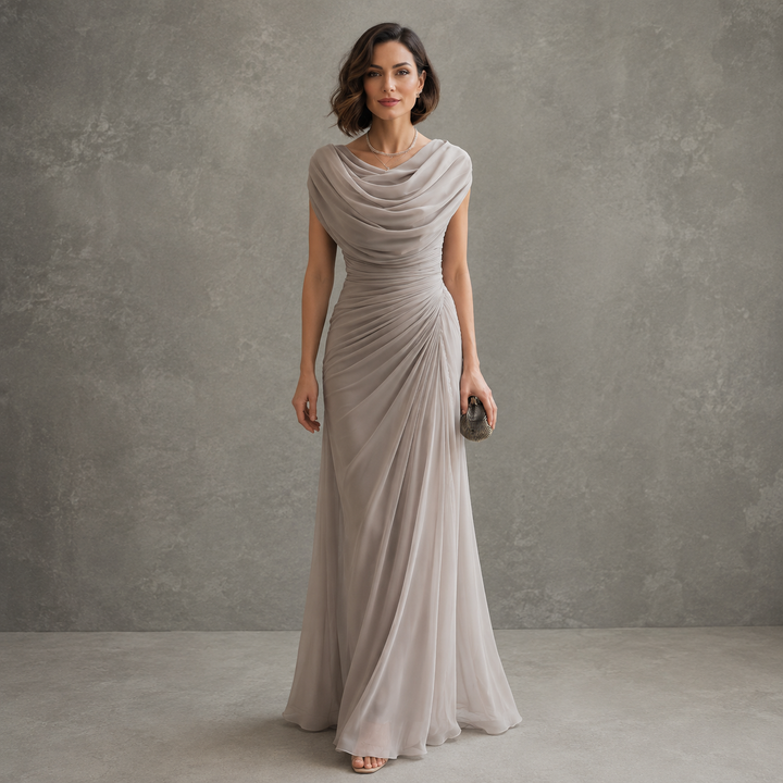 Grace™ | Robe Maxi Drapée Élégante