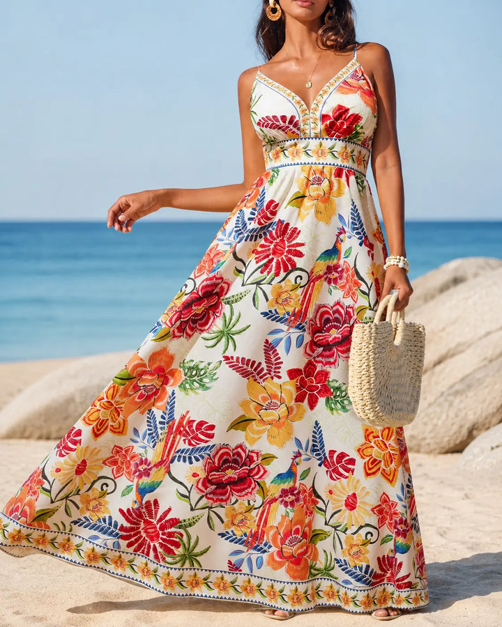 Marbella | Tropical Bloom Maxi Dress
