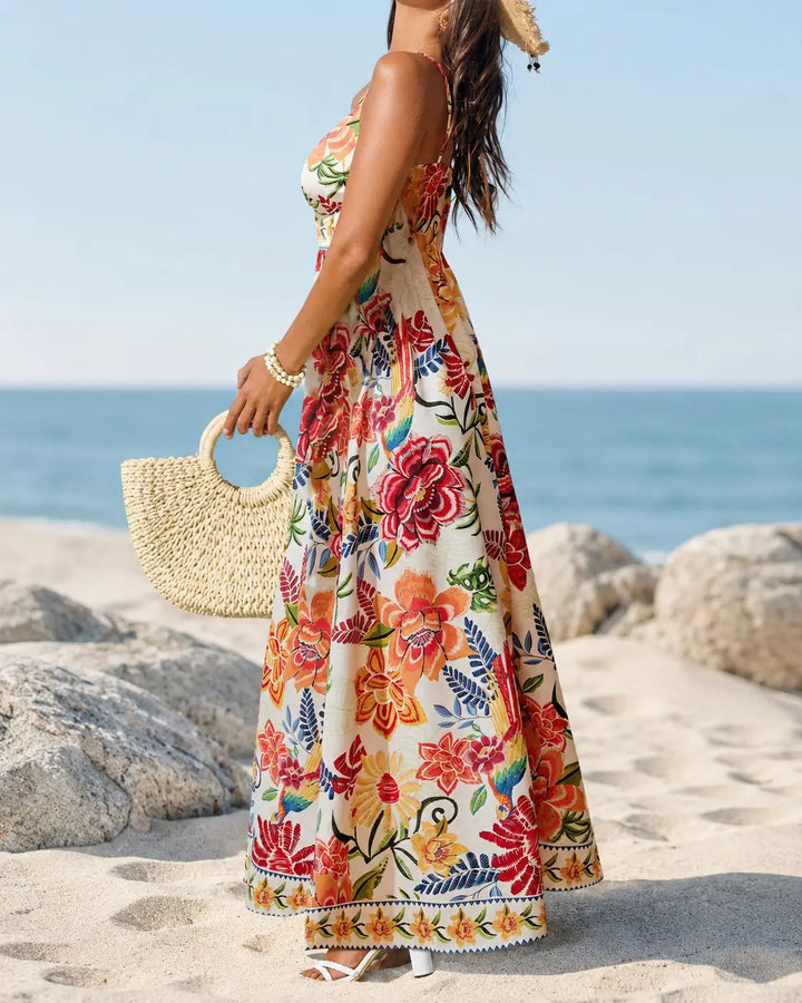 Marbella | Tropical Bloom Maxi Dress