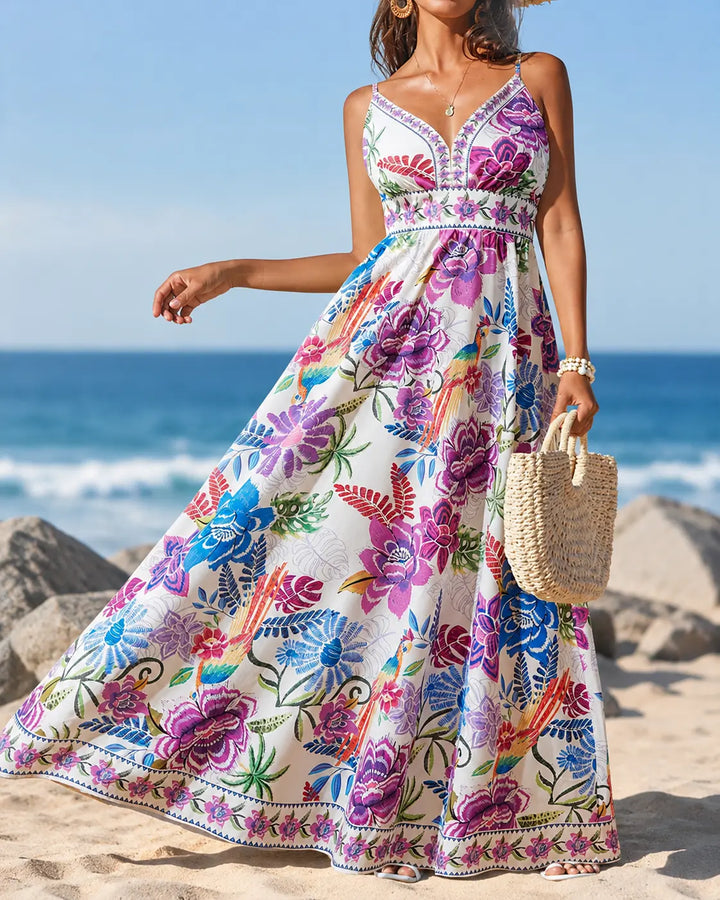 Marbella | Tropical Bloom Maxi Dress