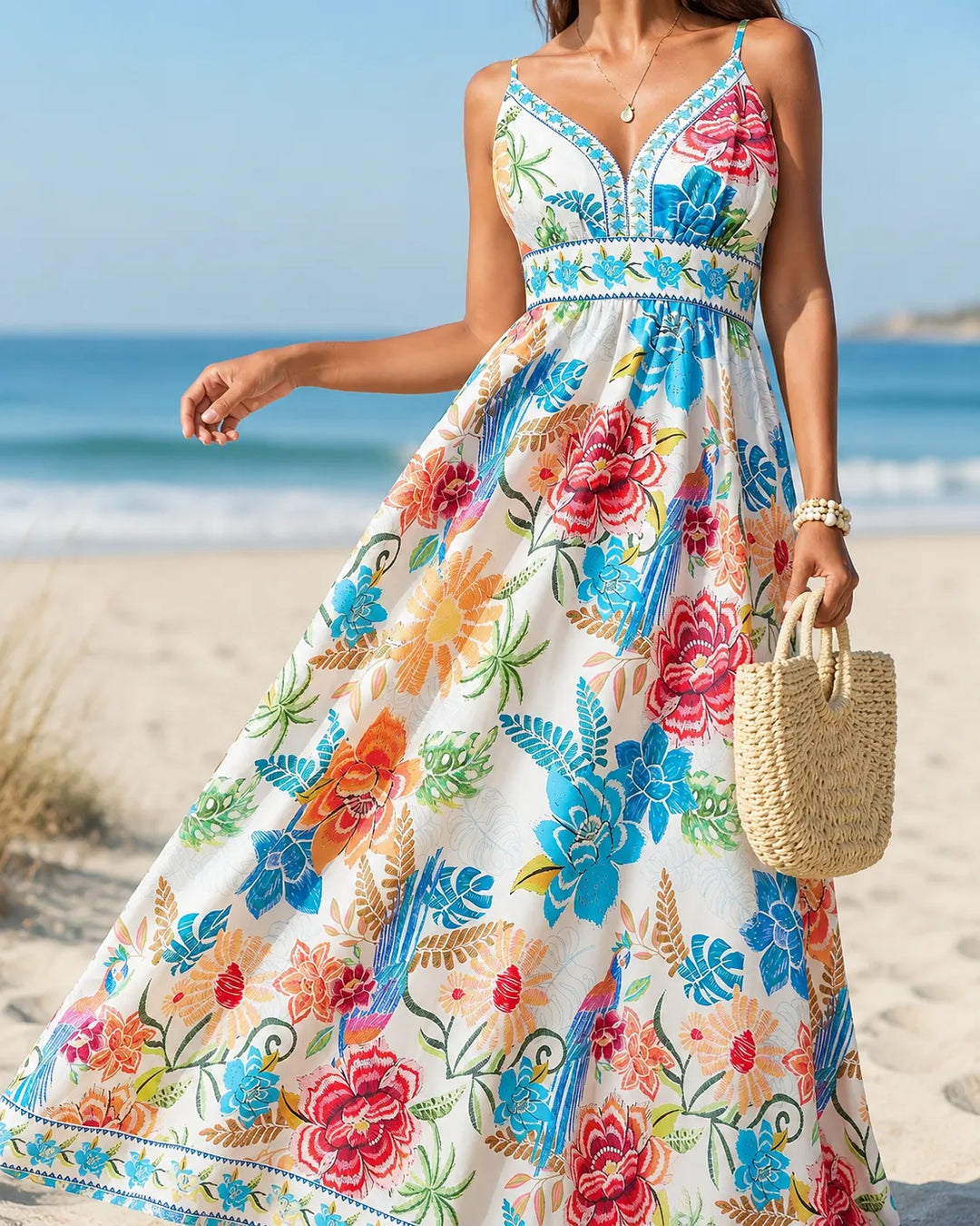 Marbella | Tropical Bloom Maxi Dress