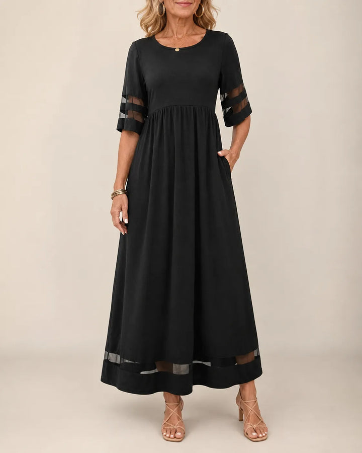 Aubrey™ – Robe Midi Affinante à Ventre Lissé