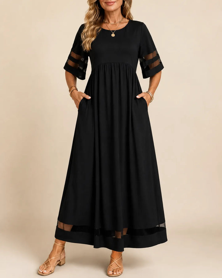 Aubrey™ – Robe Midi Affinante à Ventre Lissé