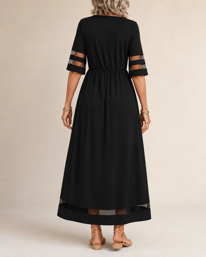 Aubrey™ – Robe Midi Affinante à Ventre Lissé