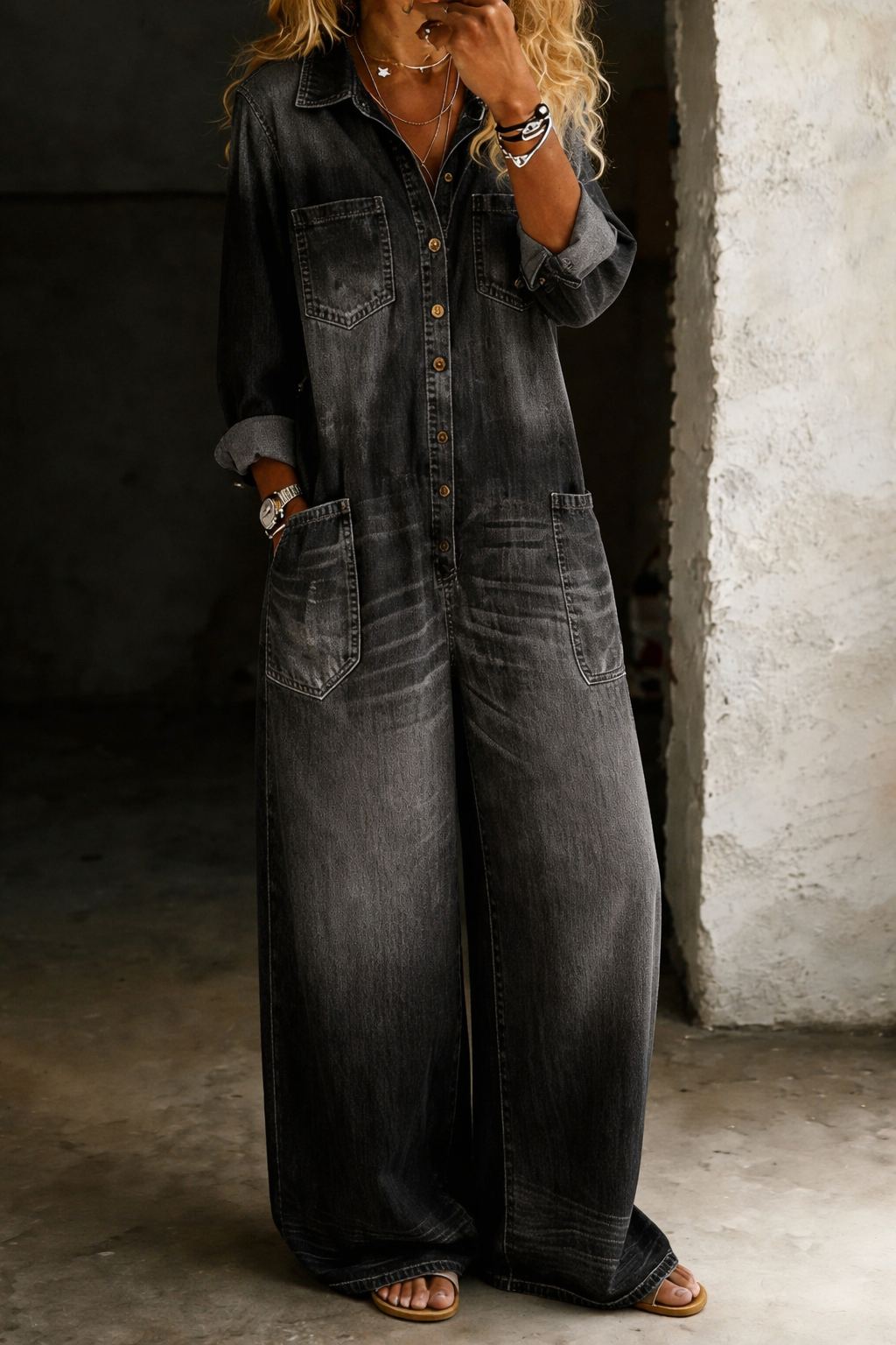 Lena | Combinaison salopette casual confortable