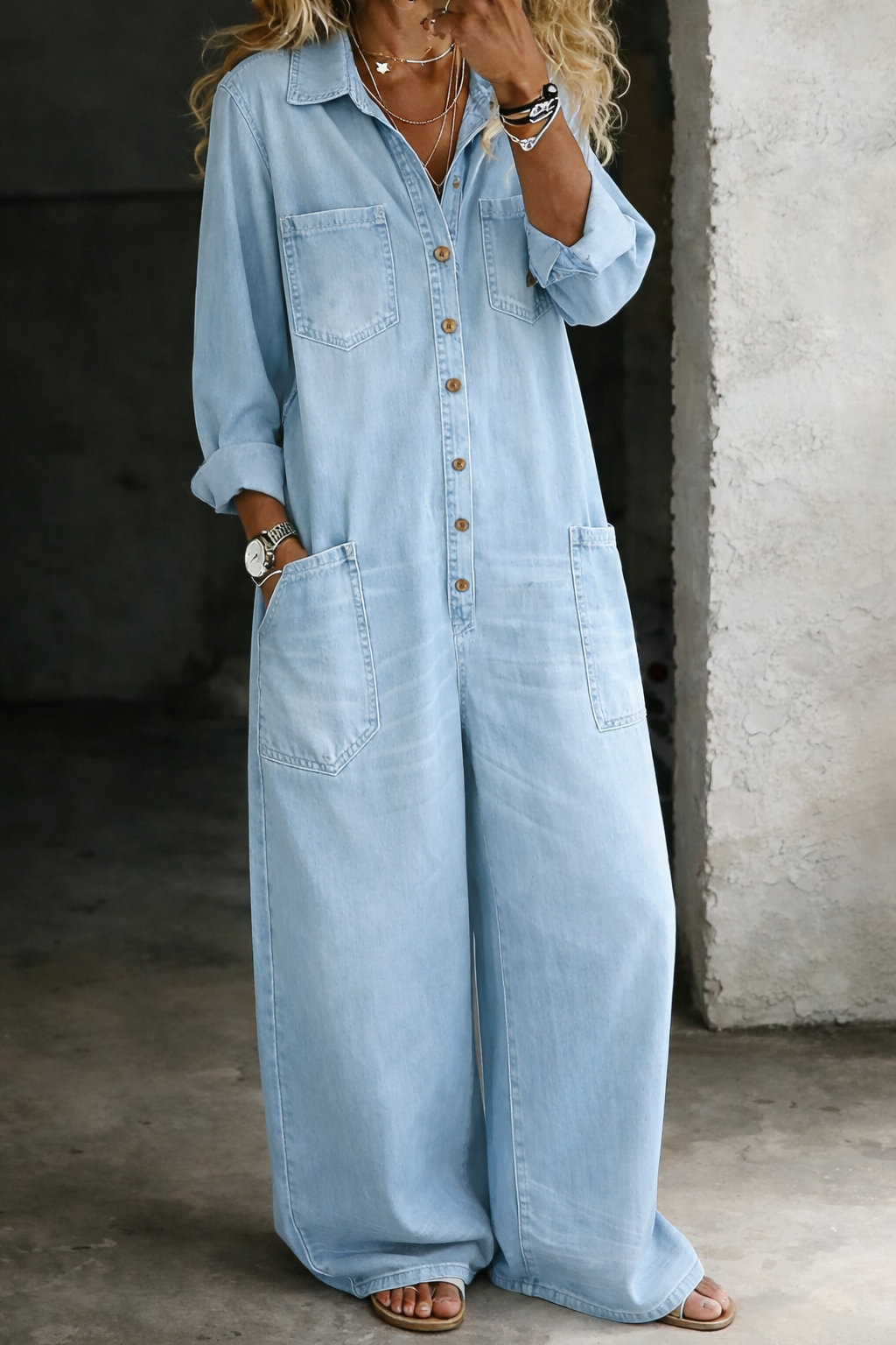 Lena | Combinaison salopette casual confortable
