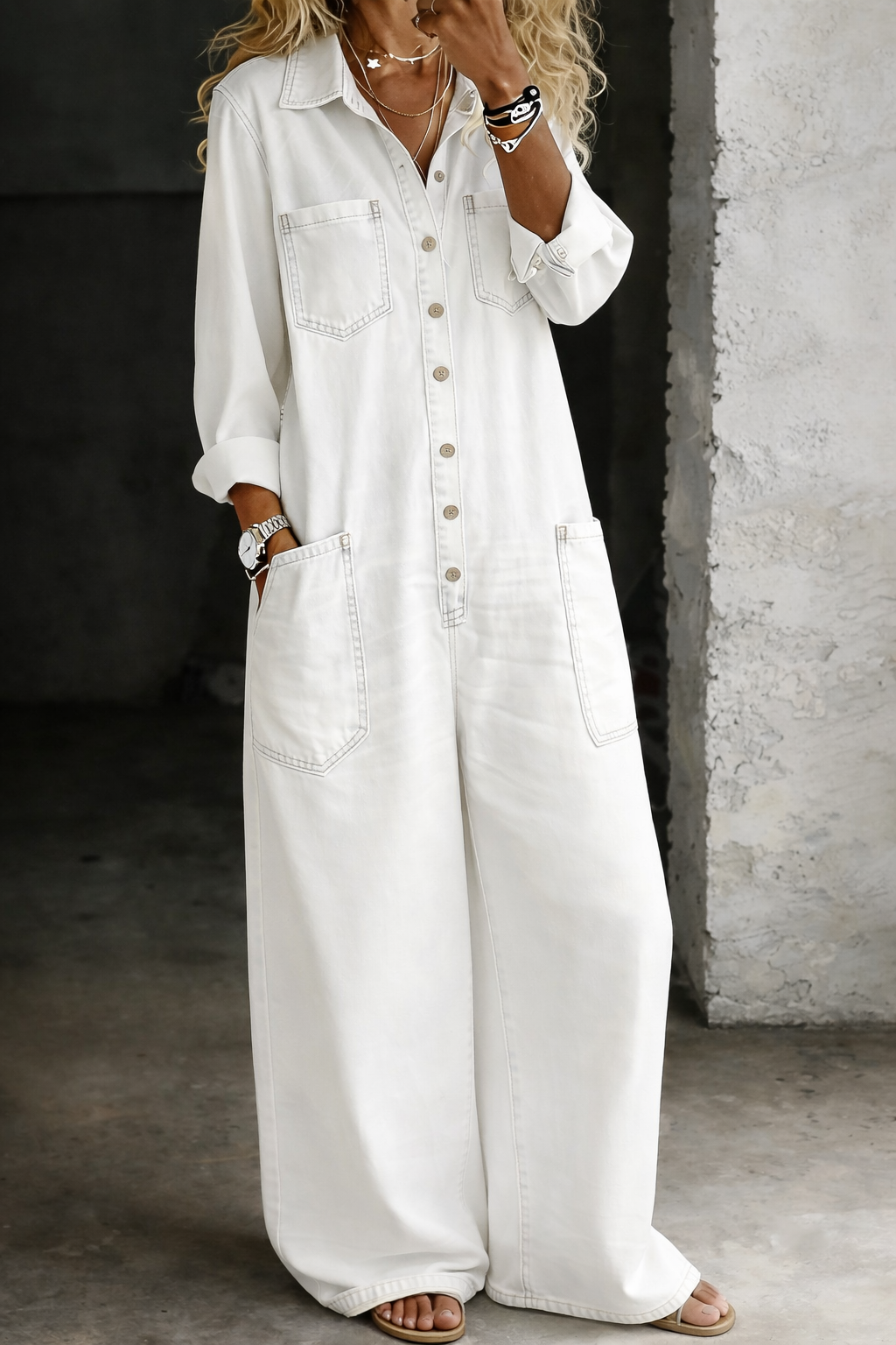 Lena | Combinaison salopette casual confortable