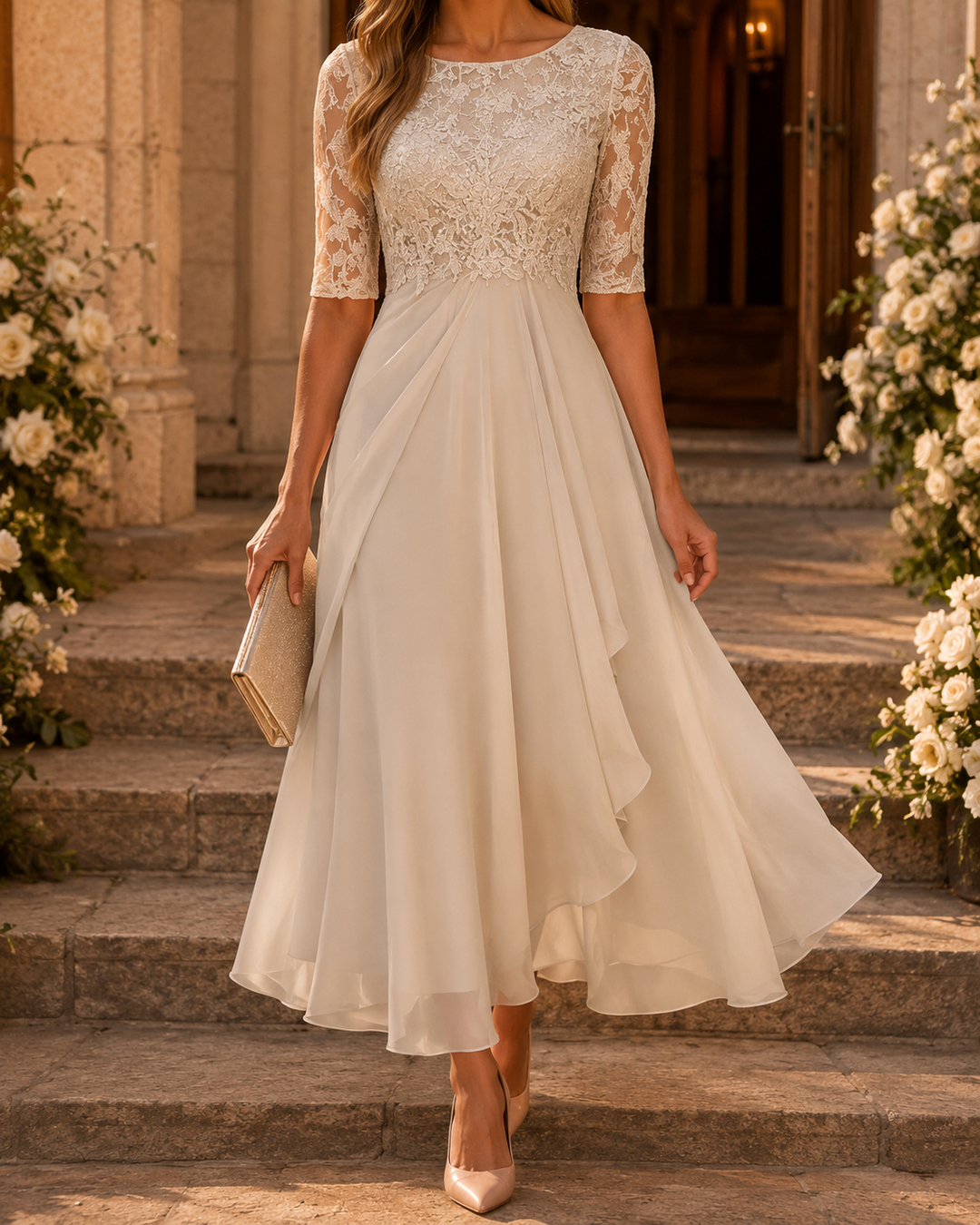 Rosa – Il Vestito Midi Flattering