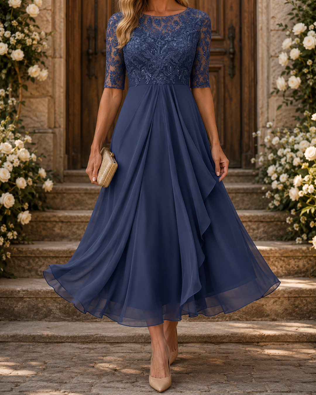 Rosa – Il Vestito Midi Flattering