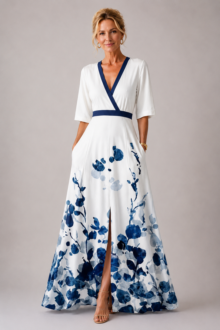 Sabina | Robe Raffinée avec Imprimé Floral