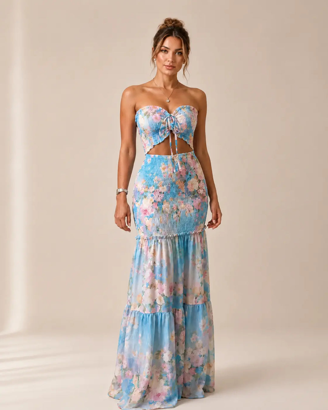 Alessia | Tropical Maxi Dress