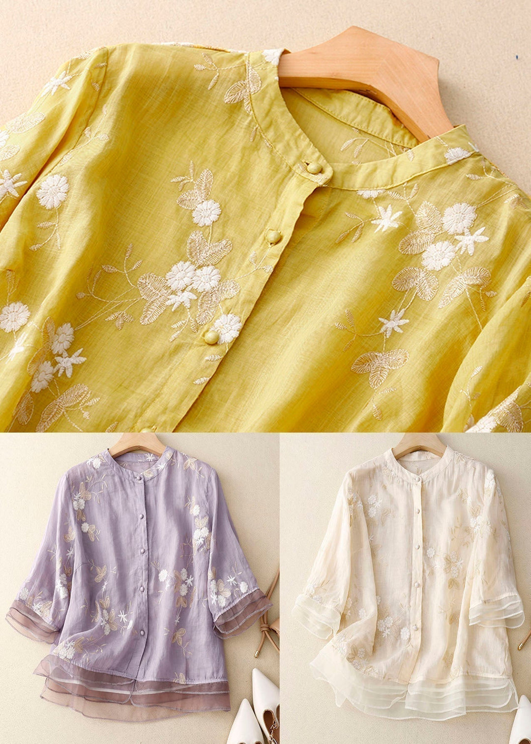 Anouk | Blouse chic aux accents floraux