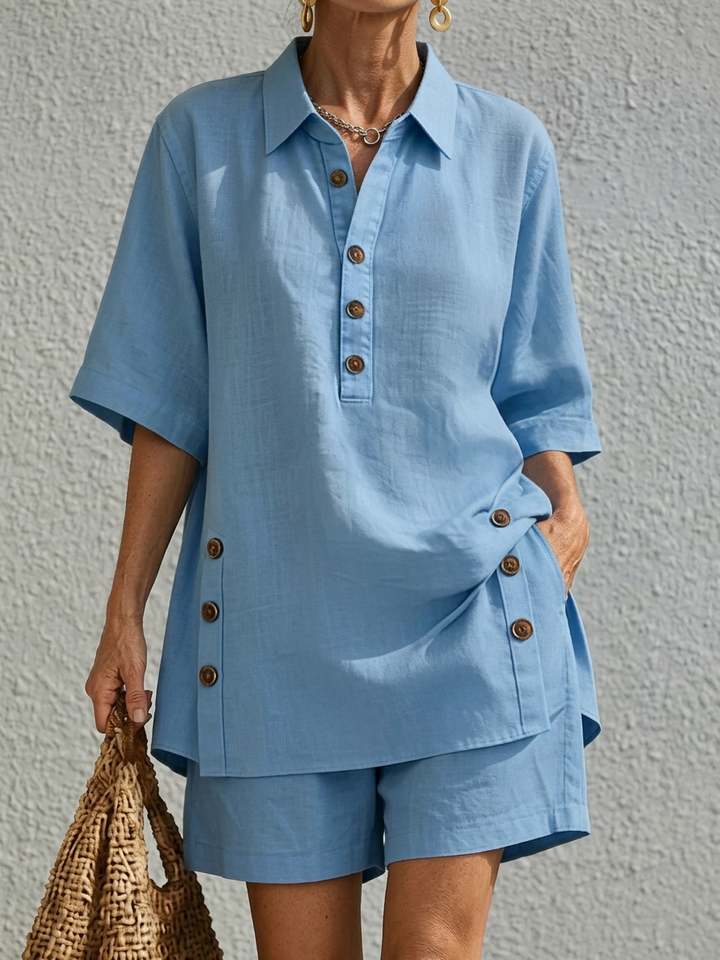 Charlotte | Relaxed Linen Two-Piece Set