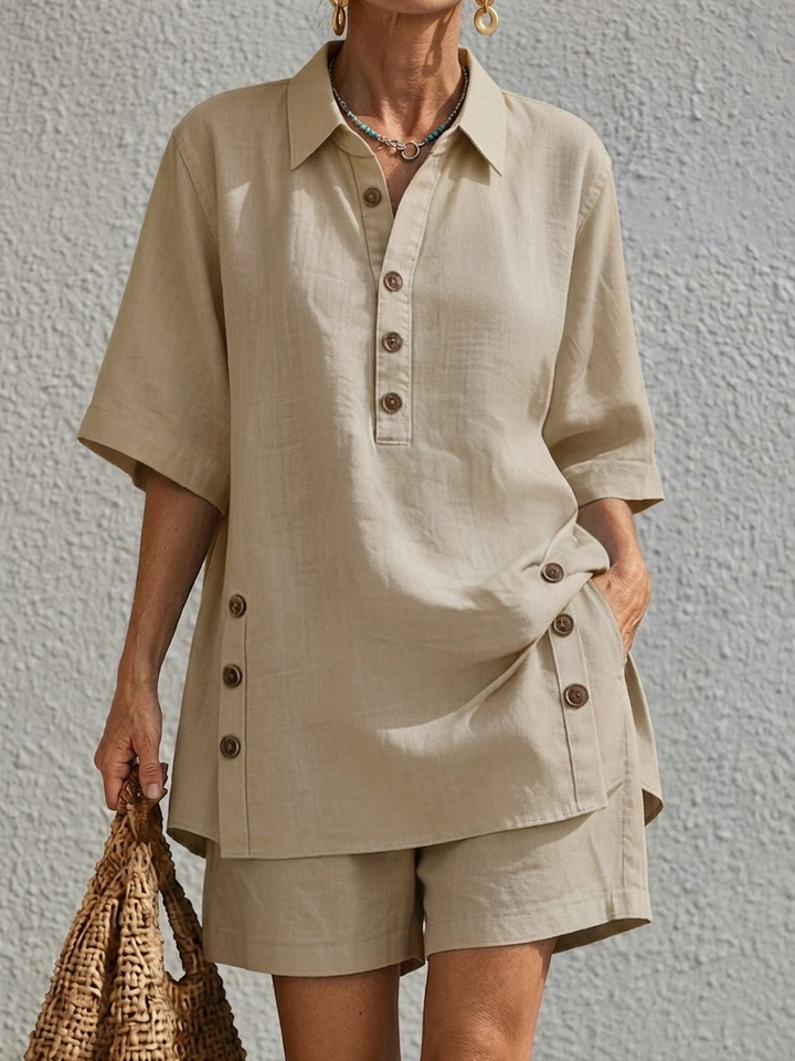 Charlotte | Relaxed Linen Two-Piece Set
