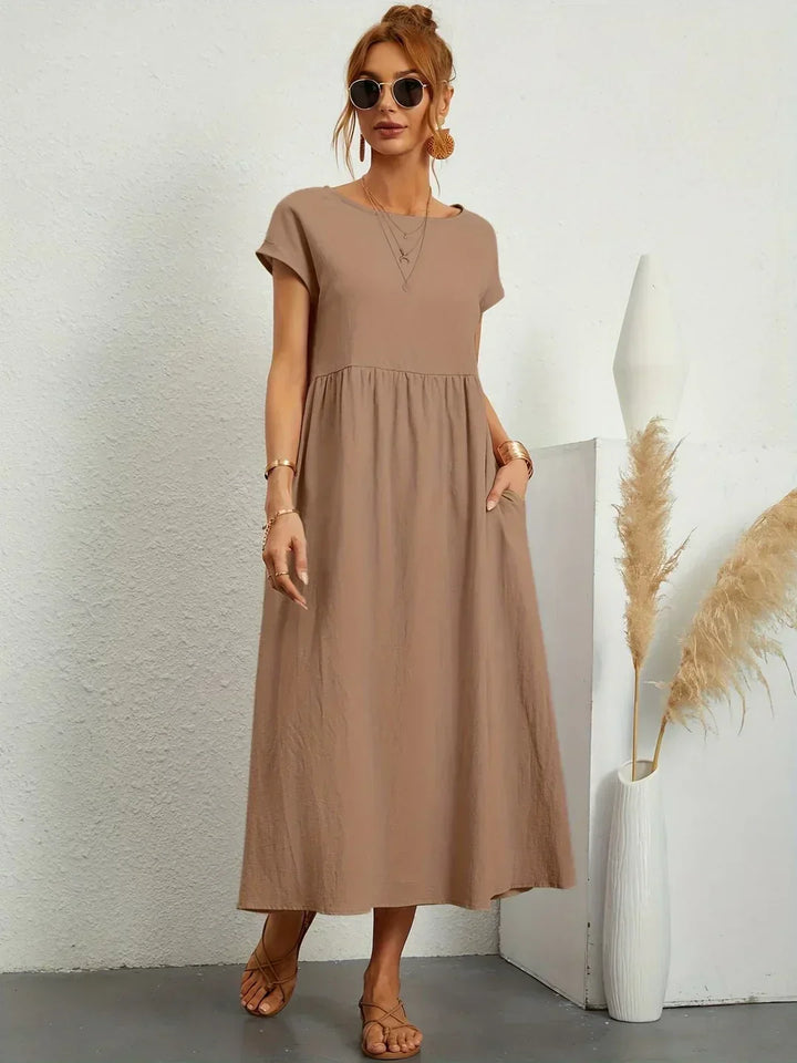 Gabrielle™ — Robe midi fluide élégance intemporelle