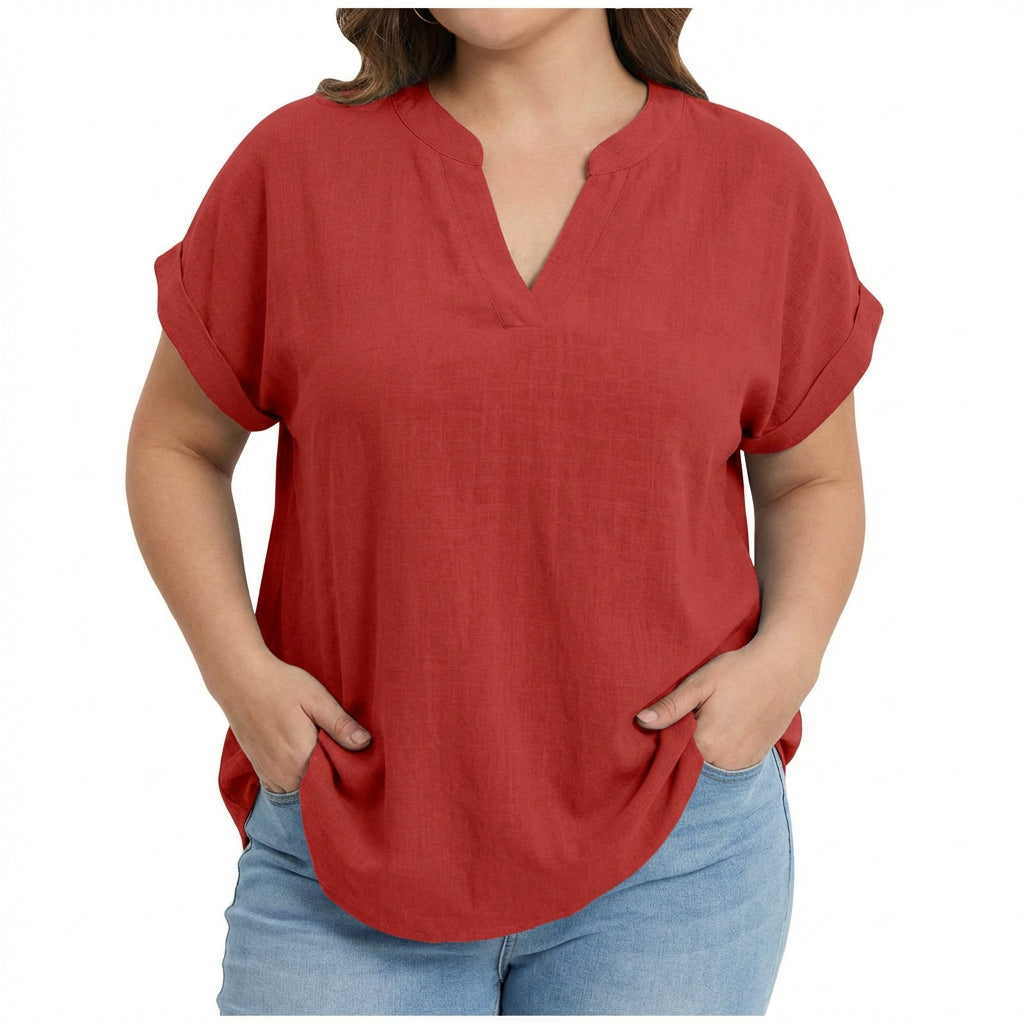 Vienne | Blouse décontractée à encolure V