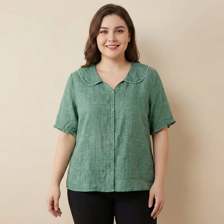 Calliope | Chemisier Vintage avec Détail Boutonné