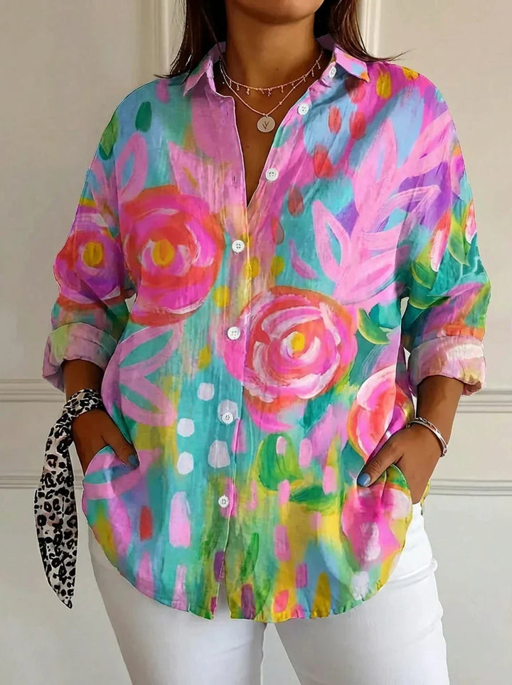 Selma | Chemise Colorée avec Imprimé Ludique