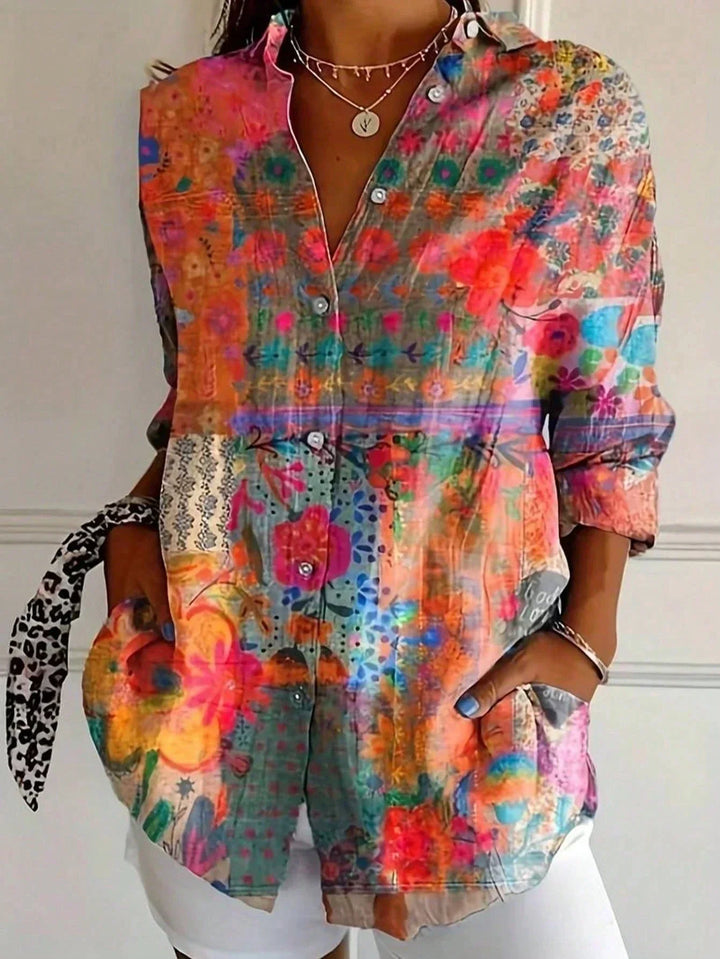 Selma | Chemise Colorée avec Imprimé Ludique