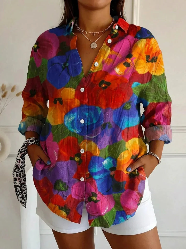 Selma | Chemise Colorée avec Imprimé Ludique
