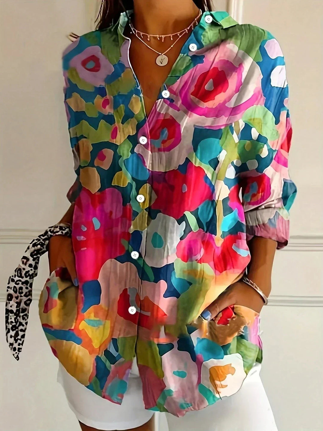Selma | Chemise Colorée avec Imprimé Ludique