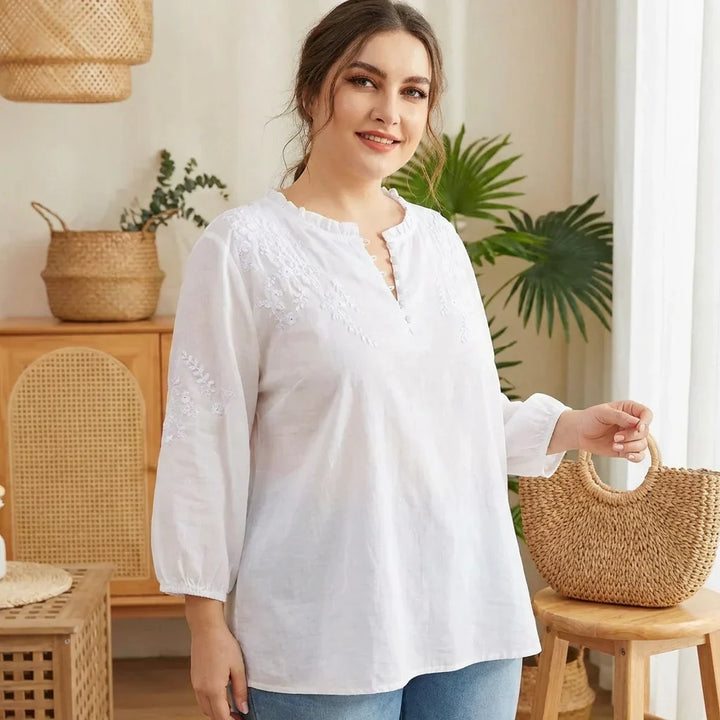 Amaya | Chemisier à boutons floraux