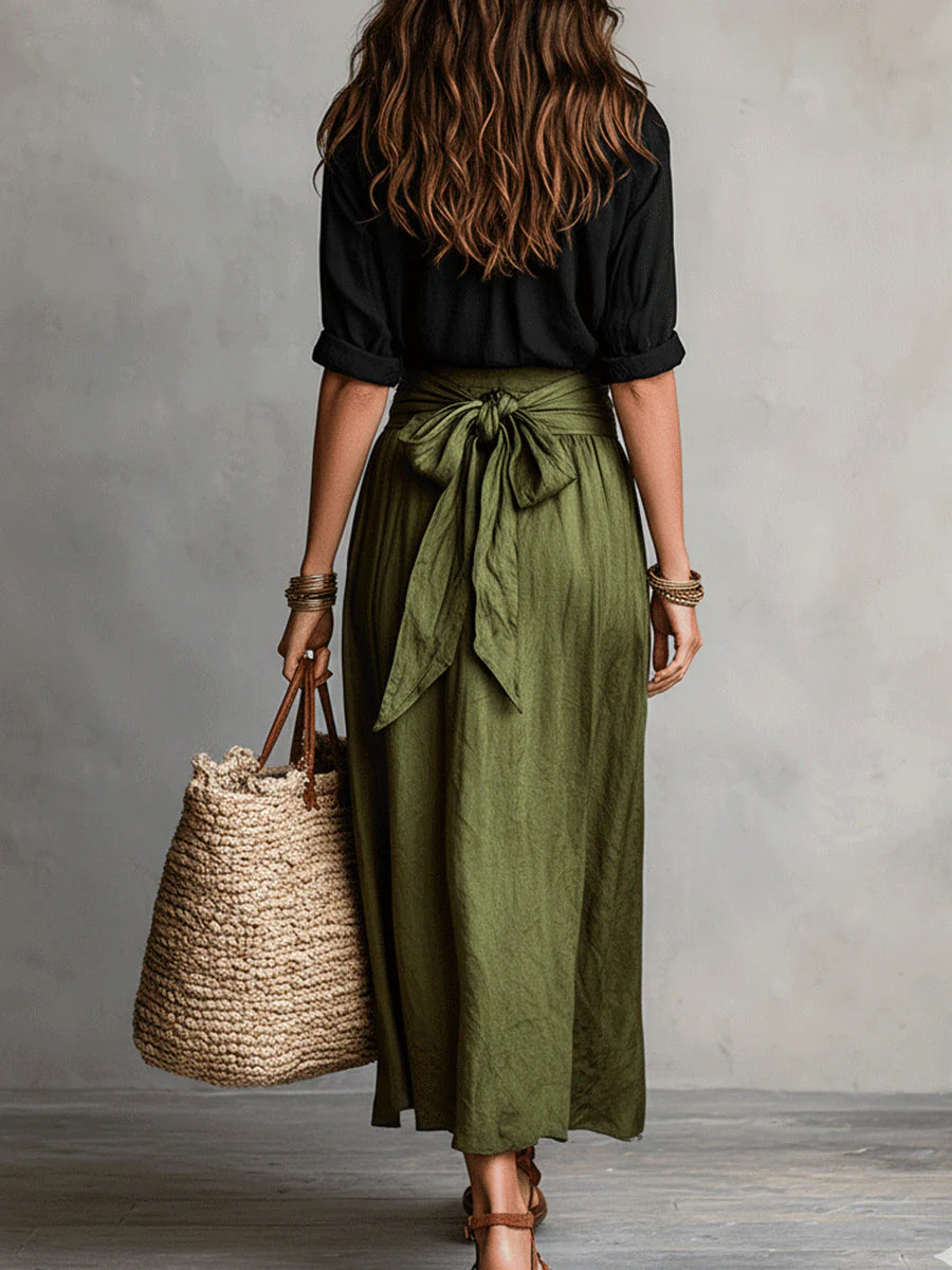 Martina | Elegant and Flowing One-Shoulder Maxi Dress