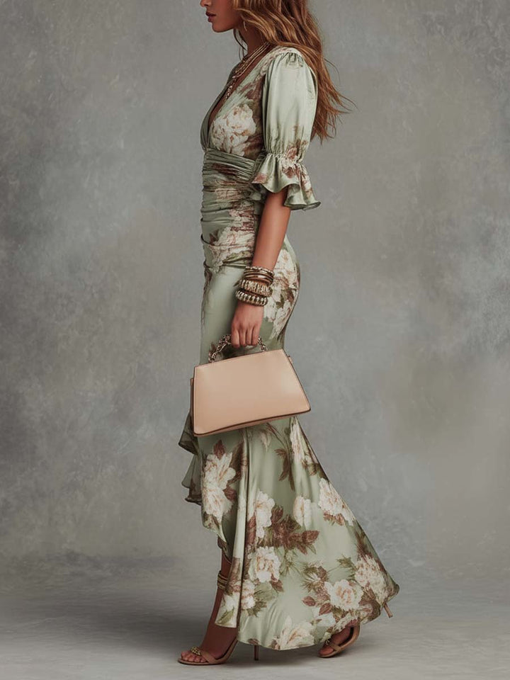 Denise™ | Robe Maxi Florale Élégante