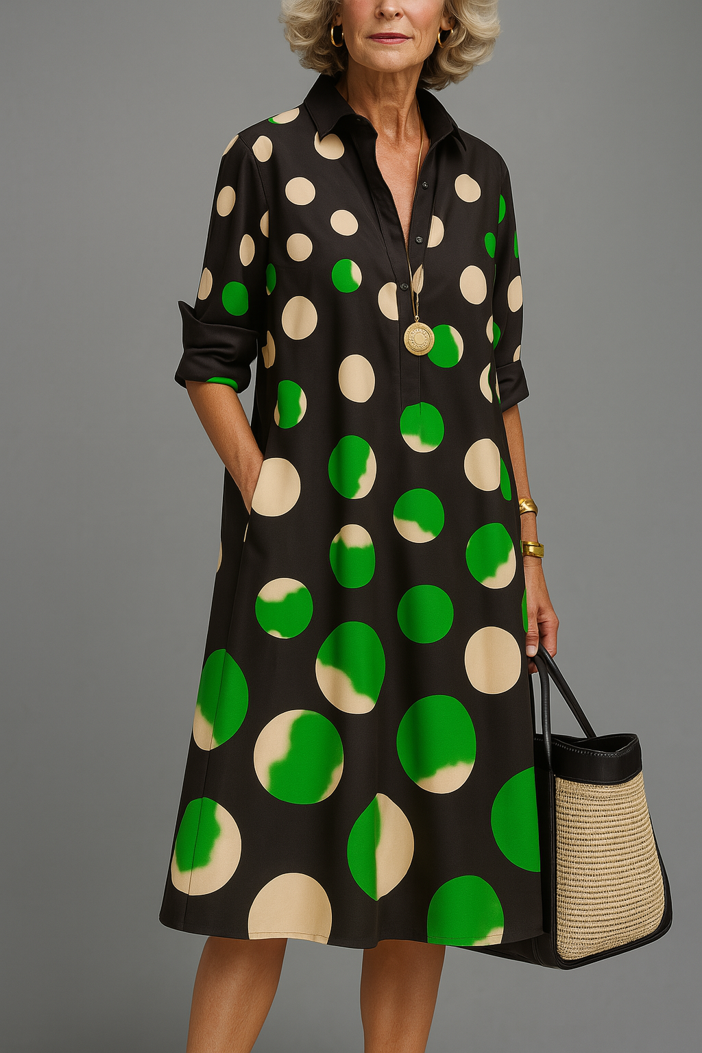 Naire | Robe midi raffinée et élégante