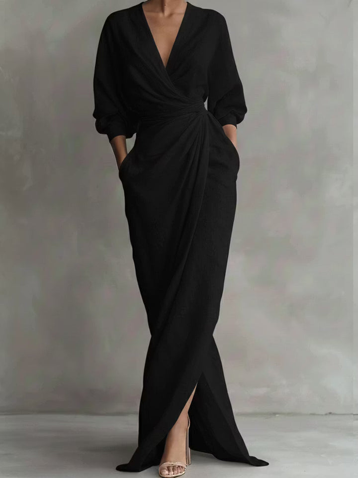 Emma | Linen Blend Maxi Dress