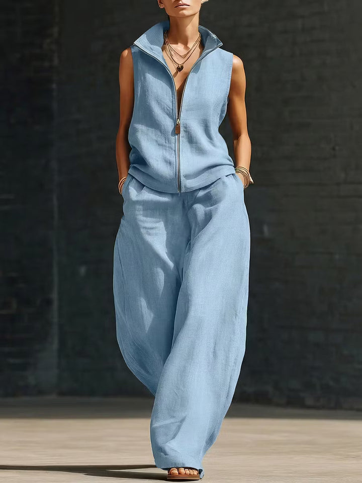Madison | Linen Blend Two-Piece Set