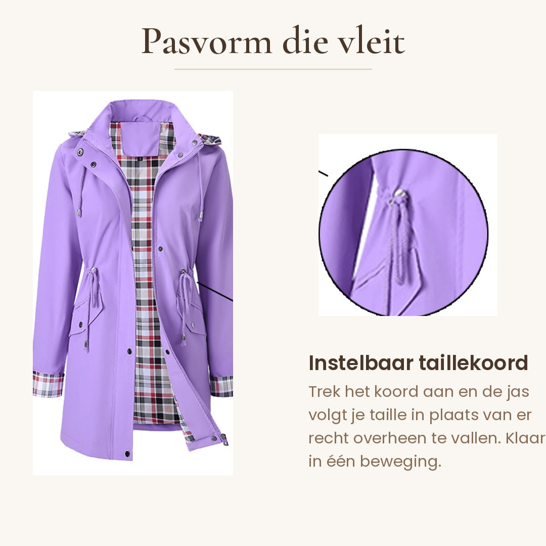 Carlotta | Veste 3-en-1 Imperméable avec Capuche Amovible