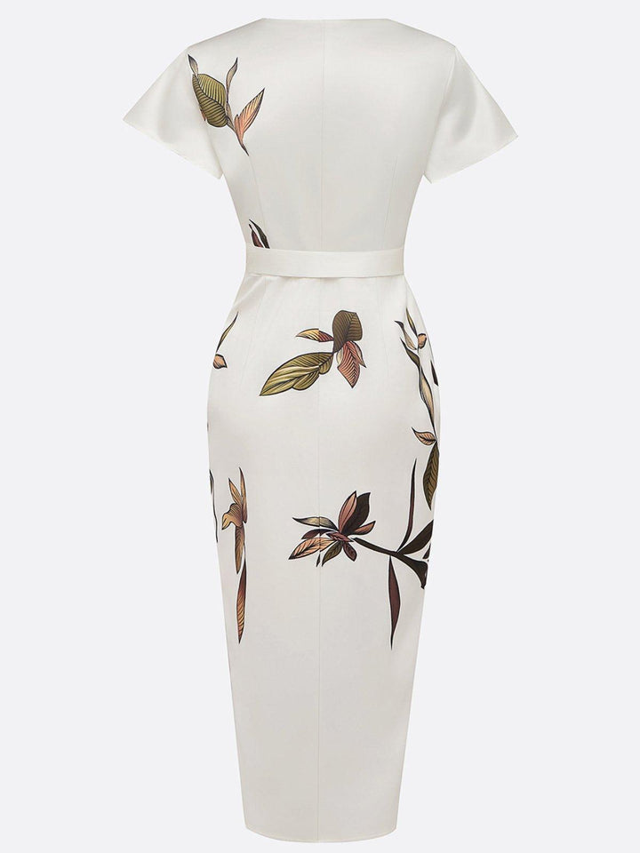 Margaret™ | Robe Portefeuille Florale Élégante