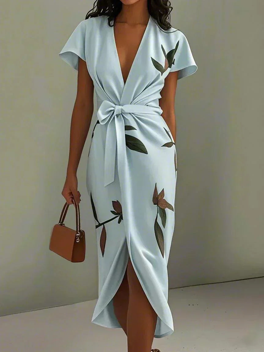 Margaret™ | Robe Portefeuille Florale Élégante