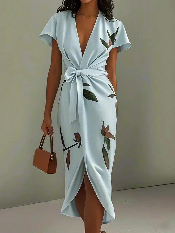 Margaret™ | Robe Portefeuille Florale Élégante