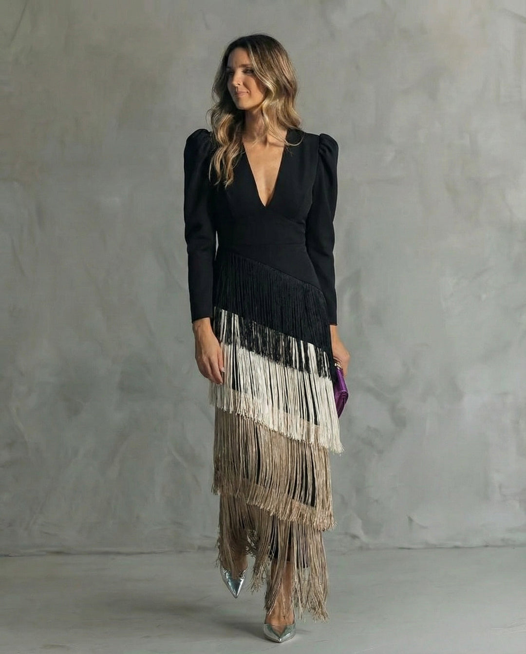 Vivienne™ | Élégante Robe de Soirée à Franges