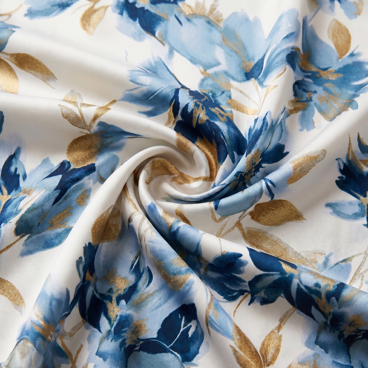 Elara | Robe Midi avec Bande Florale