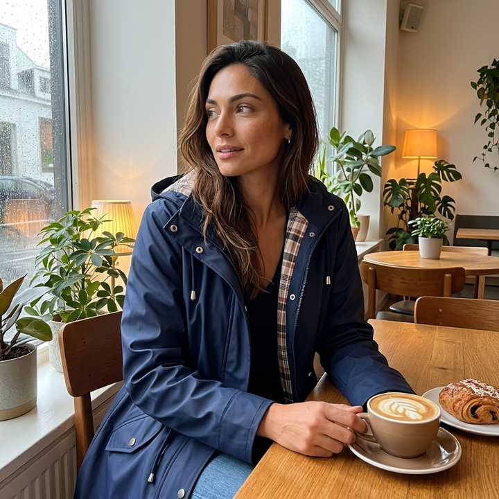 Carlotta | Veste 3-en-1 Imperméable avec Capuche Amovible