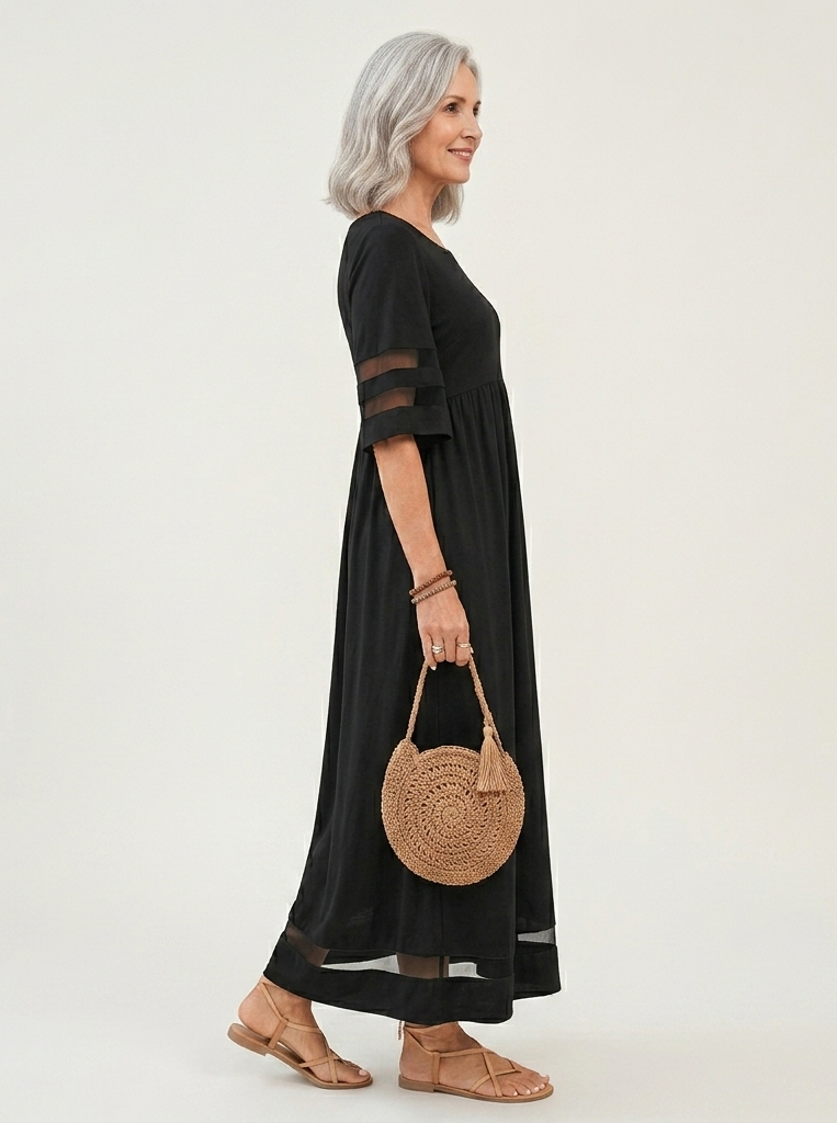 Aubrey™ | Robe Midi Affinante avec Lissage du Ventre