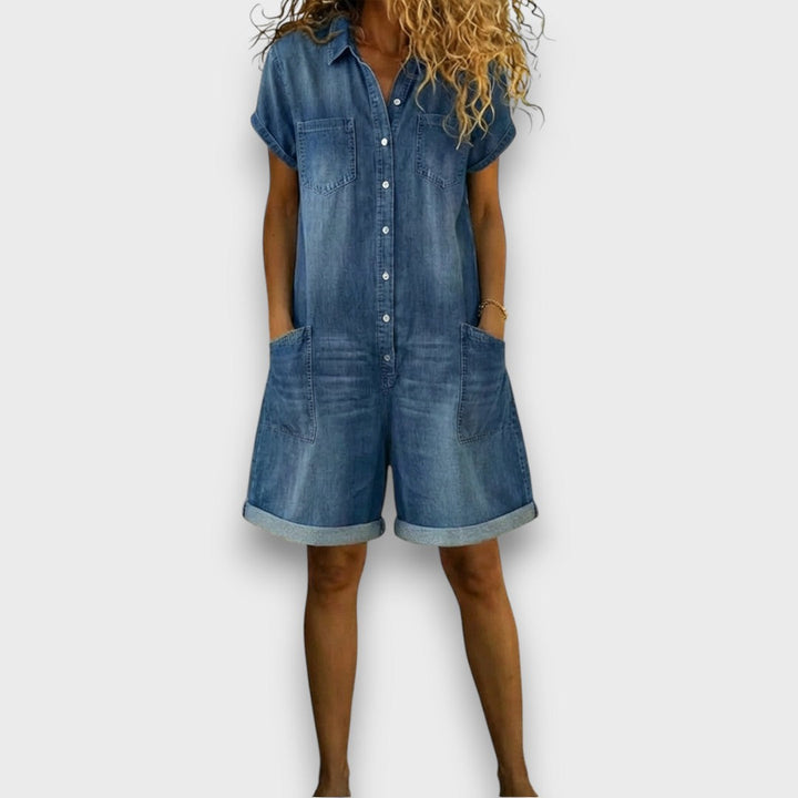 Joan | Short vintage effet denim