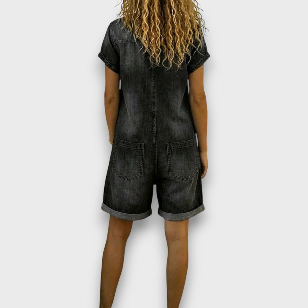 Joan | Short vintage effet denim