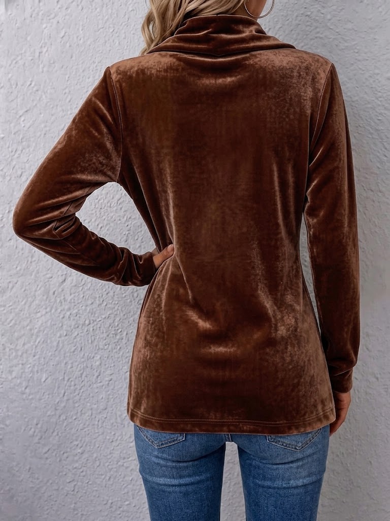 Veste col Châle Boutonnée Vintage Manches Longues Ouverture Avant