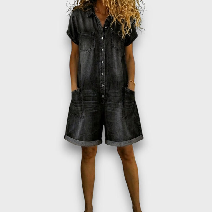 Joan | Short vintage effet denim