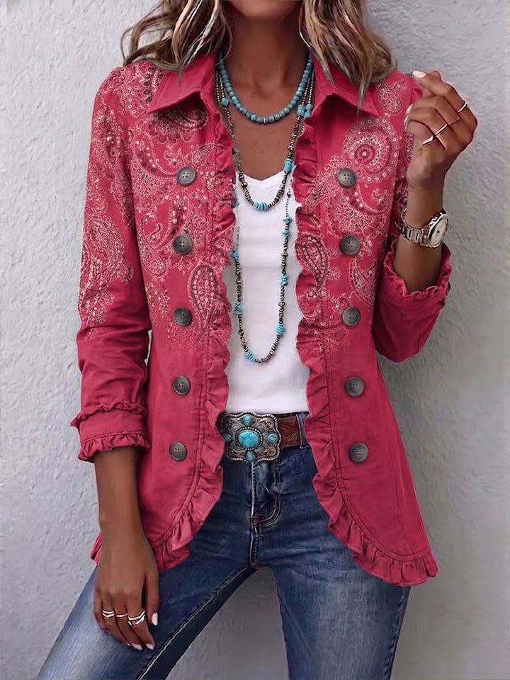 Veste Vintage Paisley Imprimée Volantée Anouk™