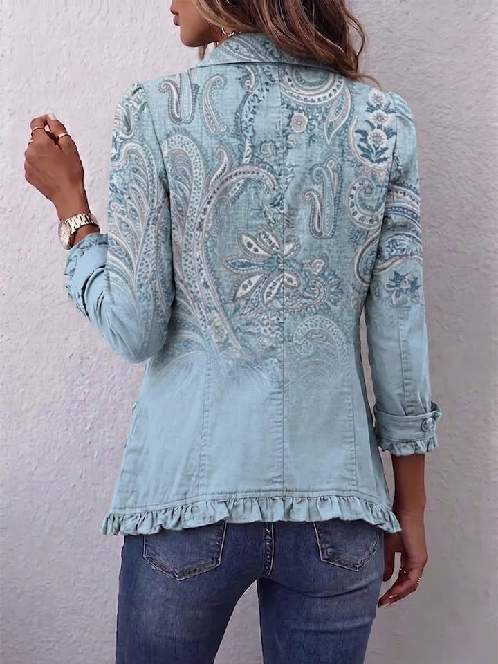 Veste Vintage à Motif Paisley et Volants Estrella™