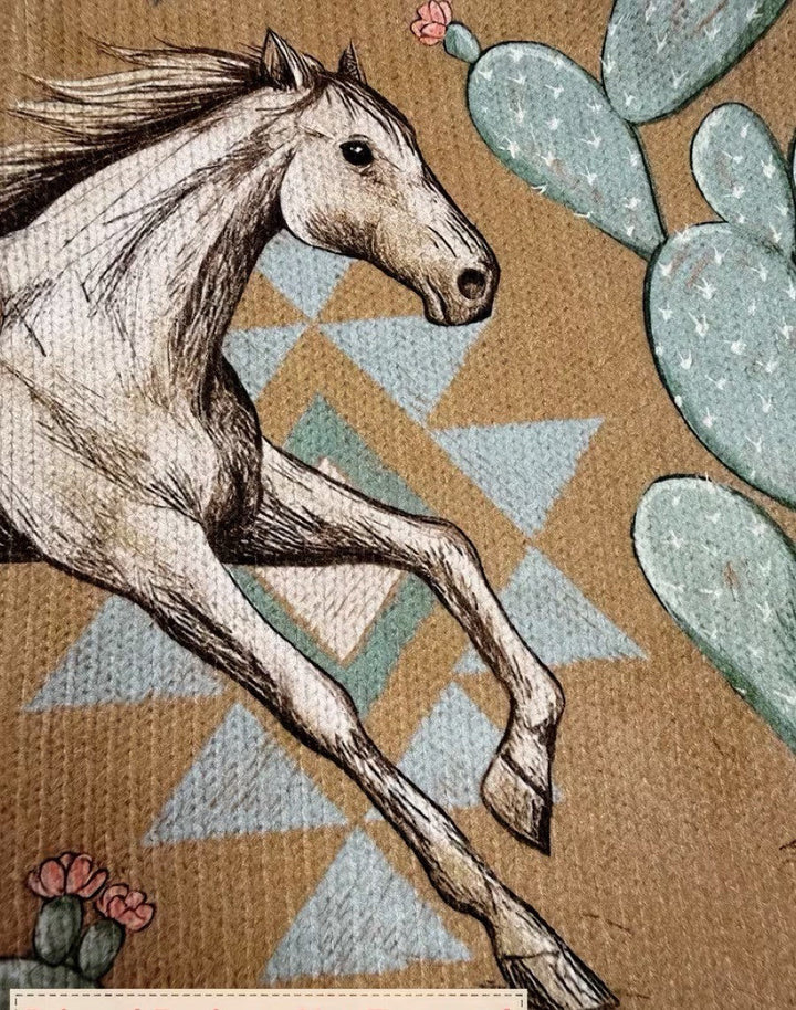 Perpetua™ | Cardigan Zippé Cheval du Désert et Cactus
